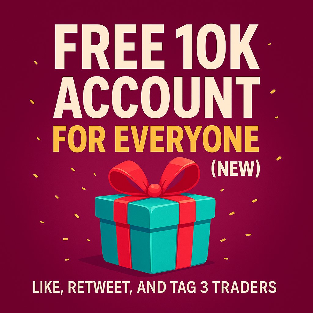 prop_nation's tweet image. 🎁 FREE 10000$ FUNDED INSTANT ACCOUNT FOR EVERYONE  🎉 

Steps 🏆 -

1️⃣Follow @prop_nation | @Fx__Glacier | @Trillionaire_03 | @fractalvertex 

2️⃣ Like ,Repost and Tag 3 Traders 

Claim here by opening a ticket 🎫 
discord.gg/vQC3D7gv