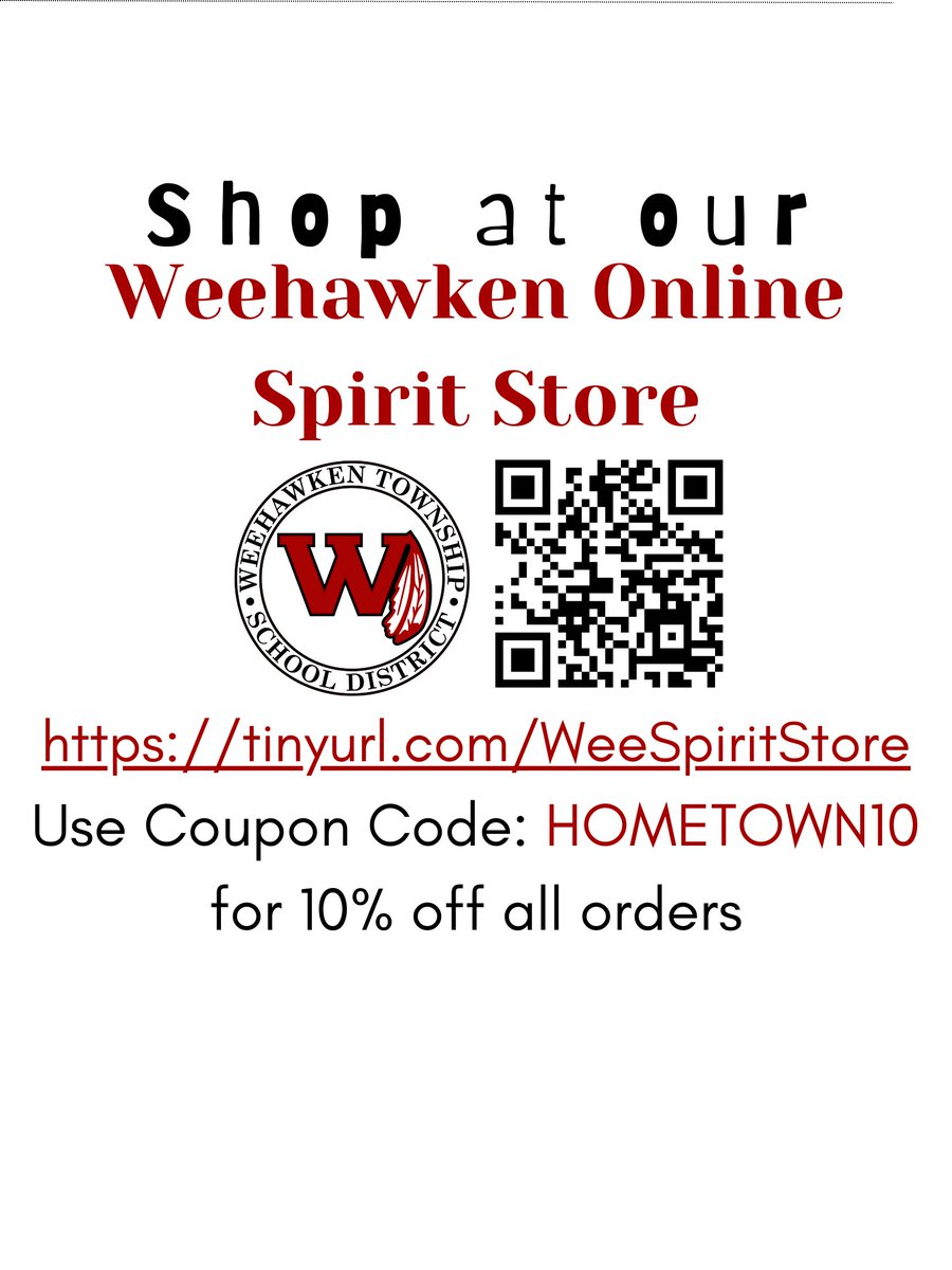 FAmato53's tweet image. Here&apos;s your #Weehawken Holiday Shopping Guide! It&apos;s one-stop shopping for everyone in the family! Code: HOMETOWN10 …awken-spirit-store.checkoutstores.com/campaigns/weeh… @weehawkennj @EricCrespoEDU @bcalligy