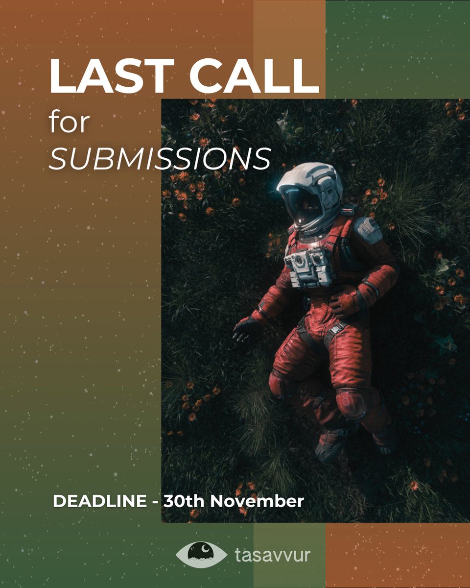 REMINDER: This is the LAST call for submissions for our Winter Issue!  

SUBMISSION Link: sffsouthasia.moksha.io/publication/ta…

Merry submitting!

P.S There is no theme for this issue.

🔮- #SouthAsian #SpeculativeFiction