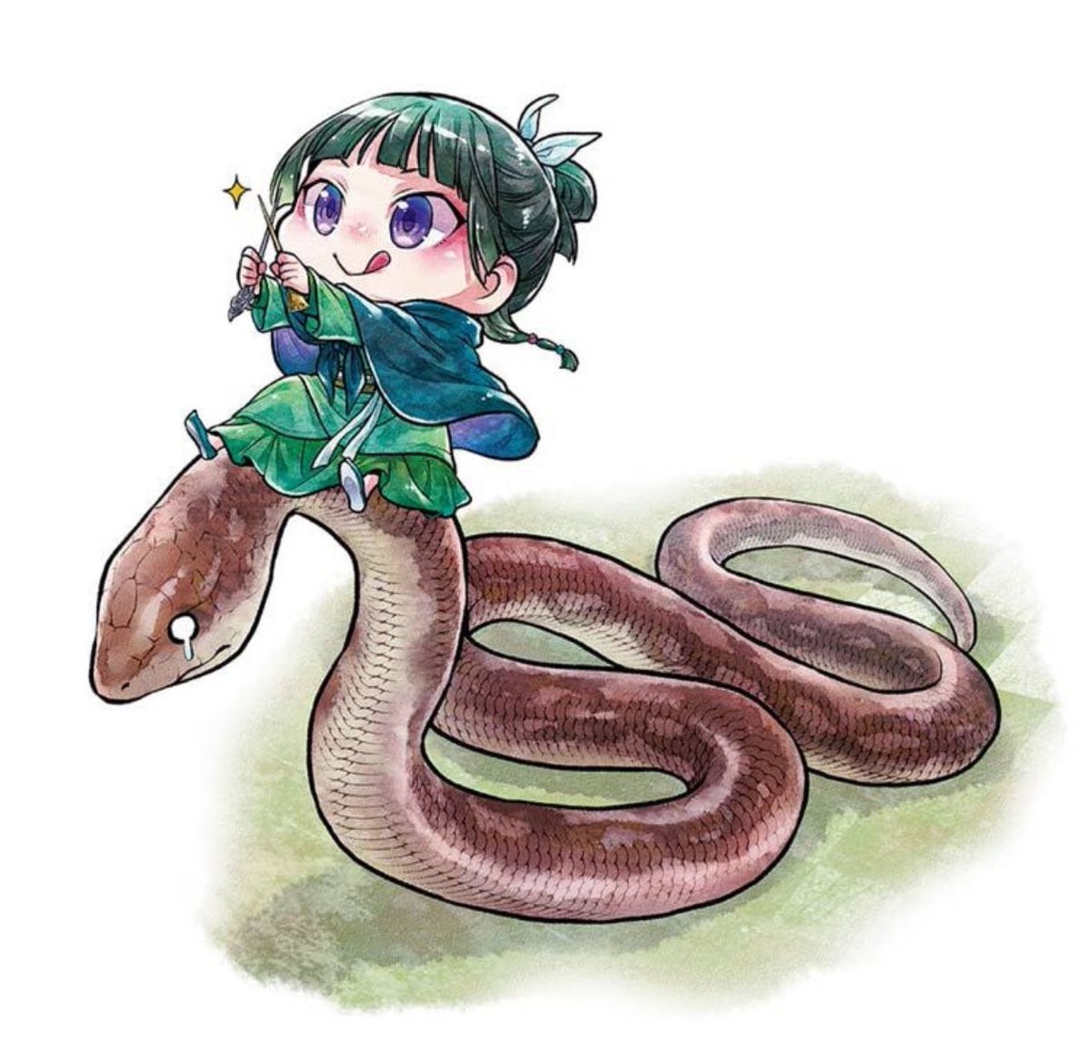 keiuzuki's tweet image. NEW APOTHECARY DIARIES MAOMAO CHIBI ILLUSTRATION