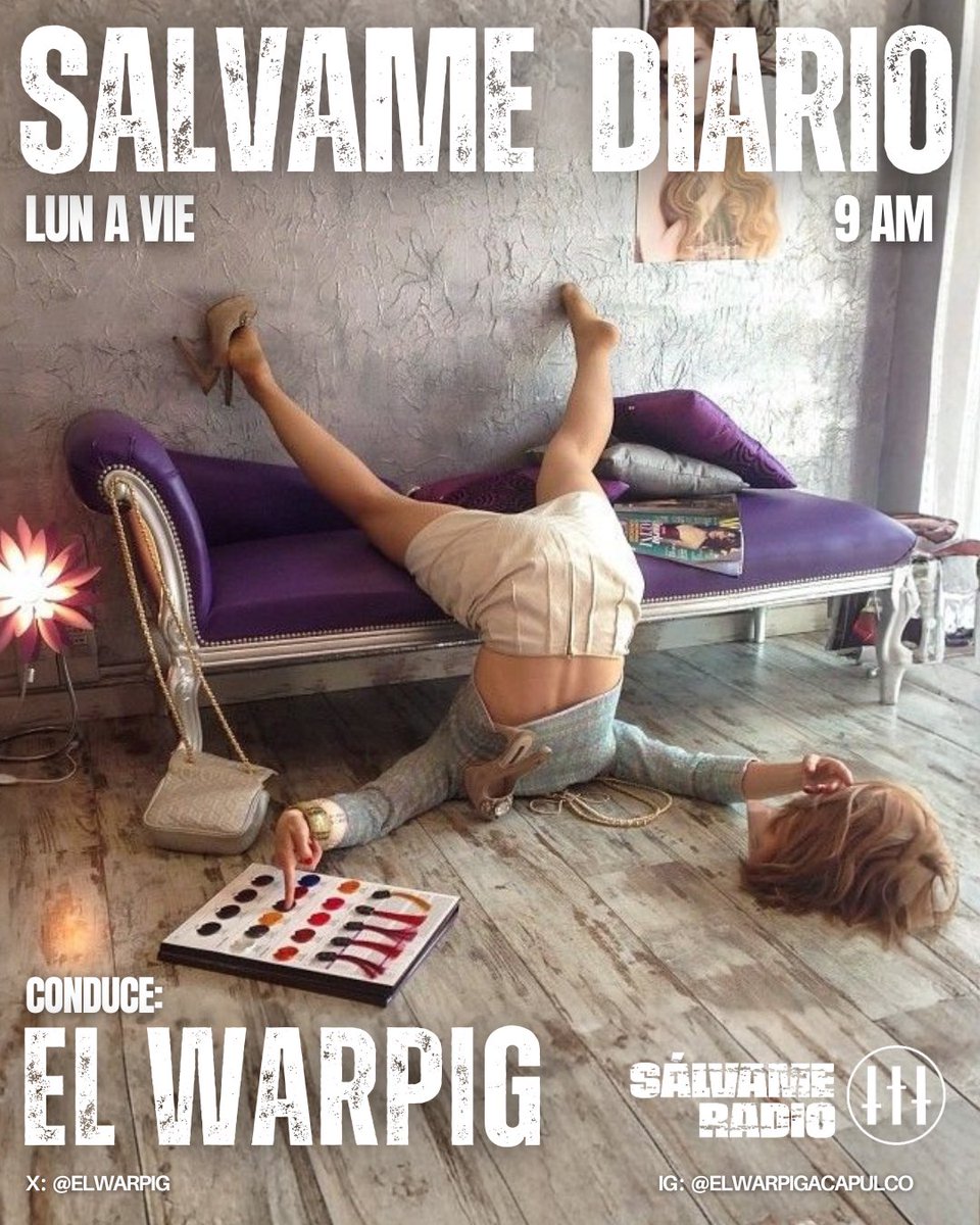 En la mañana nadie se salva solo.

Ponle a #SálvameDiario con <a href="/elwarpig/">WARpig</a>

En vivo a las 9 AM — y si no llegas, lo resucitamos.

RT si despertar ya es suficiente esfuerzo.

  salvameradio.com/links