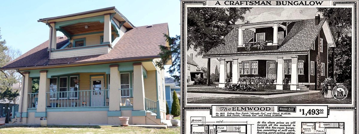 bumbadum14's tweet image. BECAUSE IT ISN&apos;T A MYTH. LOS ANEGELES ISN&apos;T A MYTH.

80-100 years ago Americans were building cities with Sears Catalogue homes they had shipped to them. 

This 10 BEDROOM HOUSE ADJUSTED FOR INFLATION WAS 70 GRAND. ITS THE COST OF A NEW VOLVO. 

The cheapest smallest cottages…