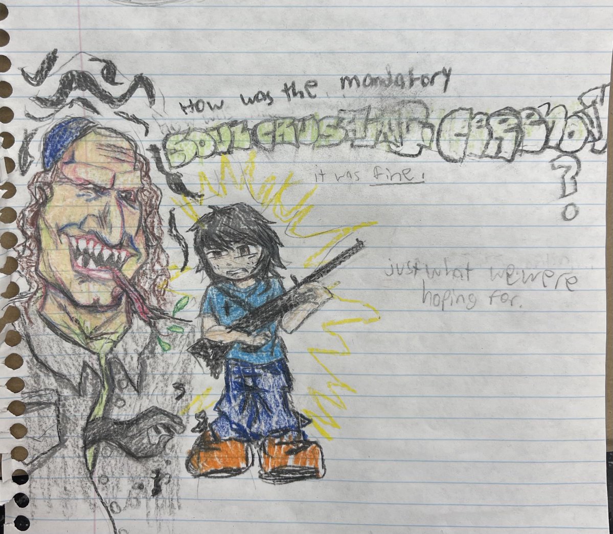 La escuela ese día: