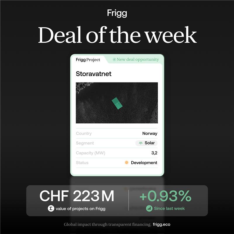 FriggEco's tweet image. ☀️ Deal of the Week: Norwegian Solar

This floating solar project, now in development on a lake in Norway, illustrates how bodies of water can unlock new generation capacity where land is limited or protected. Anchored on a stable freshwater surface, it is engineered for…