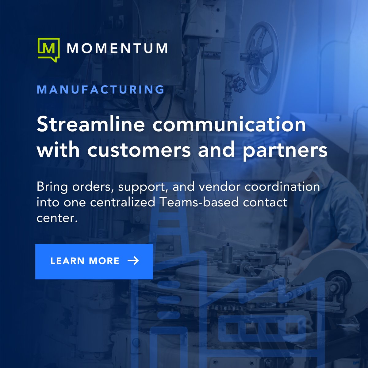 Manufacturers run on precision. Missed calls, slow order intake, or supplier delays can create real production bottlenecks.

Turn Teams into a centralized hub that keeps your plant, partners, and customers connected.

👉 Learn more: loom.ly/fdL0YOQ