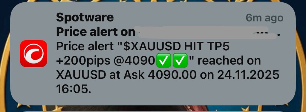 NEXTTPPRO's tweet image. #VIP $60 SIGNAL UPDATE:
#XAUUSD #E4 @4070 HIT:
TP5 +200✅🤑 @4090

Secure or Exit if had enough.
———-
Join now on WhatsApp: chat.whatsapp.com/DxWx8rt3TIDGub…
------&apos;&apos;----&apos;&apos;----