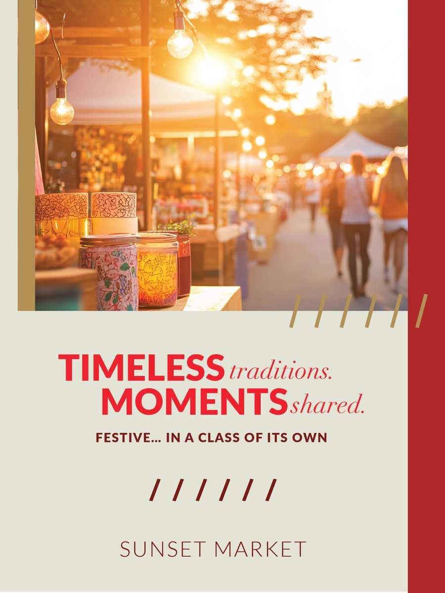 The Bedford Sunset Market Is Back! 🌅
Join us for another magical open-air market experience at the Bedford Sunset Market.

On Friday, 5 December, from 16:00 – 22:00, head to the Open Deck Parking at Entrance 2, and take in an evening filled with festive charm. Enjoy delicious