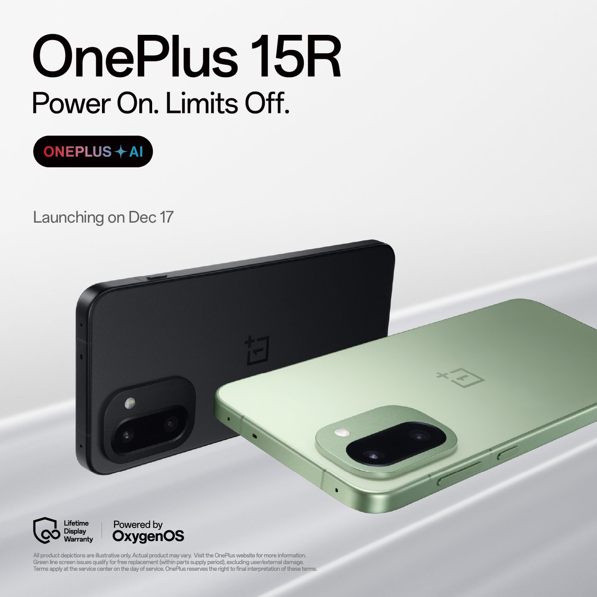 NxtinTech's tweet image. OnePlus 15R and OnePlus Pad Go 2 launching on 17th December, 2025 in India &amp;amp; Globally. 

#OnePlus #OnePlus15R #OnePlusPadGo2