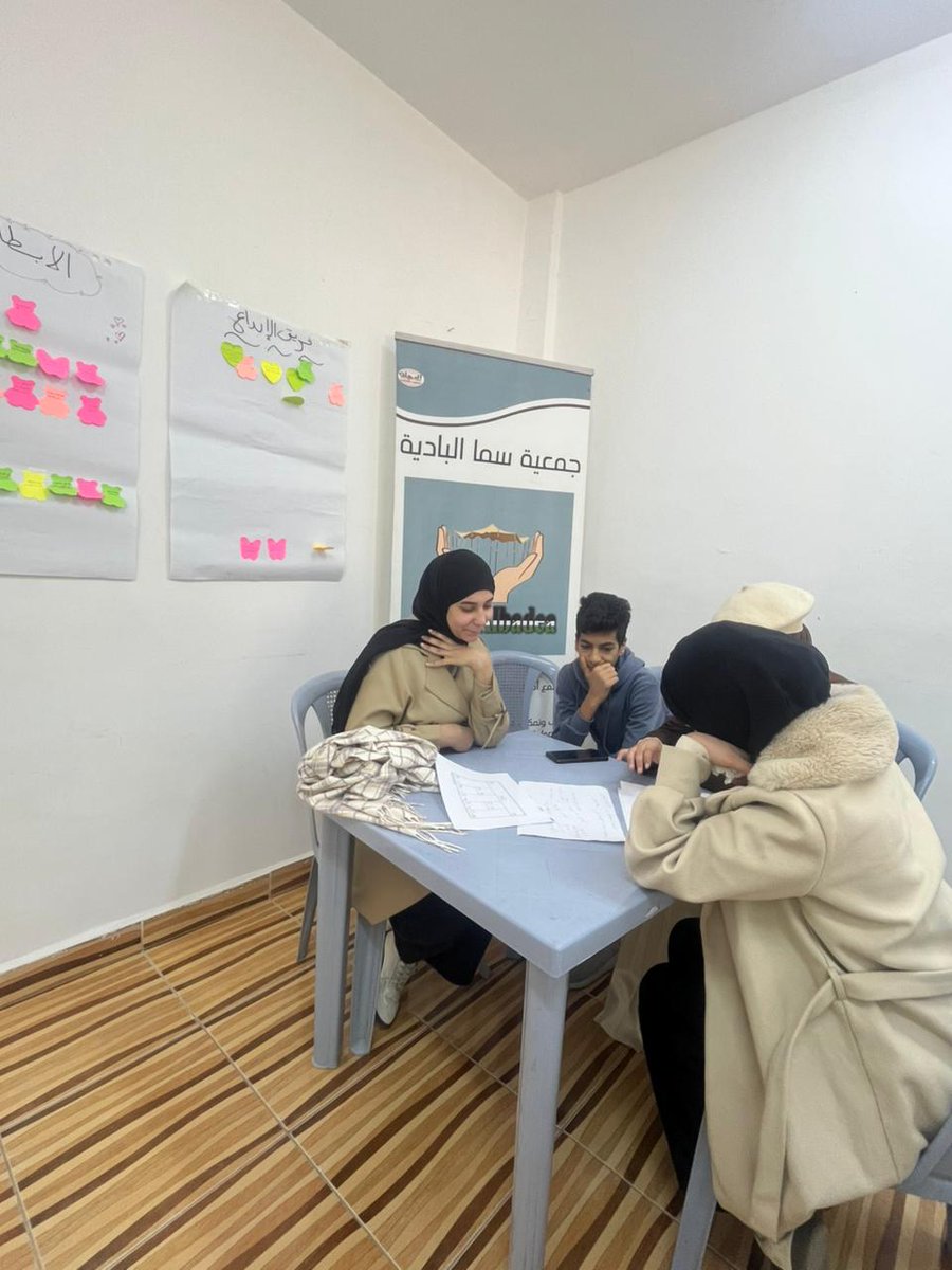 #جمعية_سما_البادية_Sama_Albadia

اختتام تدريبات ريادة الاعمال التي عقدتها سما البادية ل (8) مشاركين من فىة الشباب بالتعاون مع مؤسسة الملك حسين بهدف تنمية المهارات الشخصية وتحفيز الشباب على التفكير الابداع في كتابة وتنفيذ المبادرات المجتمعية.