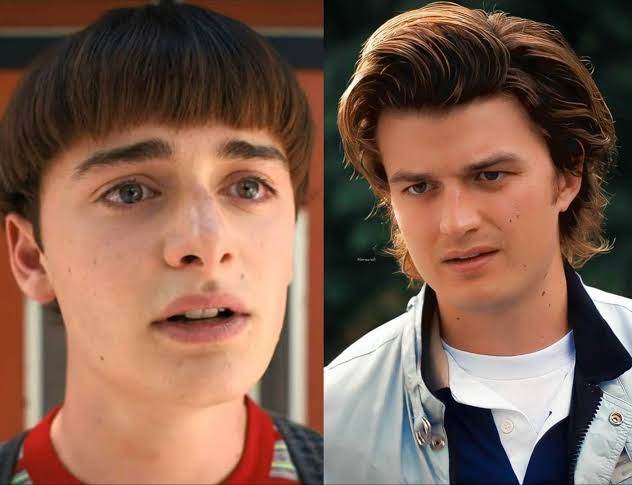 SThingsMeme's tweet image. Imagine Will Byers dying in Steve’s arms and says absolutely nothing because they’ve never actually spoken to each other in the entire show.