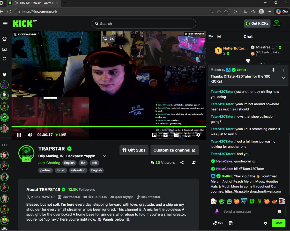 oh hey this is what streaming looks like. Notice my chat/ NO SCRIPTERS OR ANYTHNING. THIS IS ME LIVE IN THE FLESH, THANK YOU FOR REAL NUMBERS. so many be so scared to show their real views. I still accept emotes, lurks and all that. DAMN THE GAME NEEDS A FIX