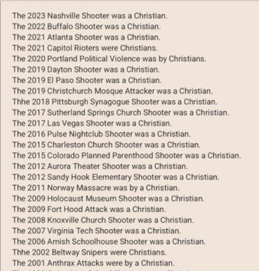 “Stephen paddock was a Christian” 