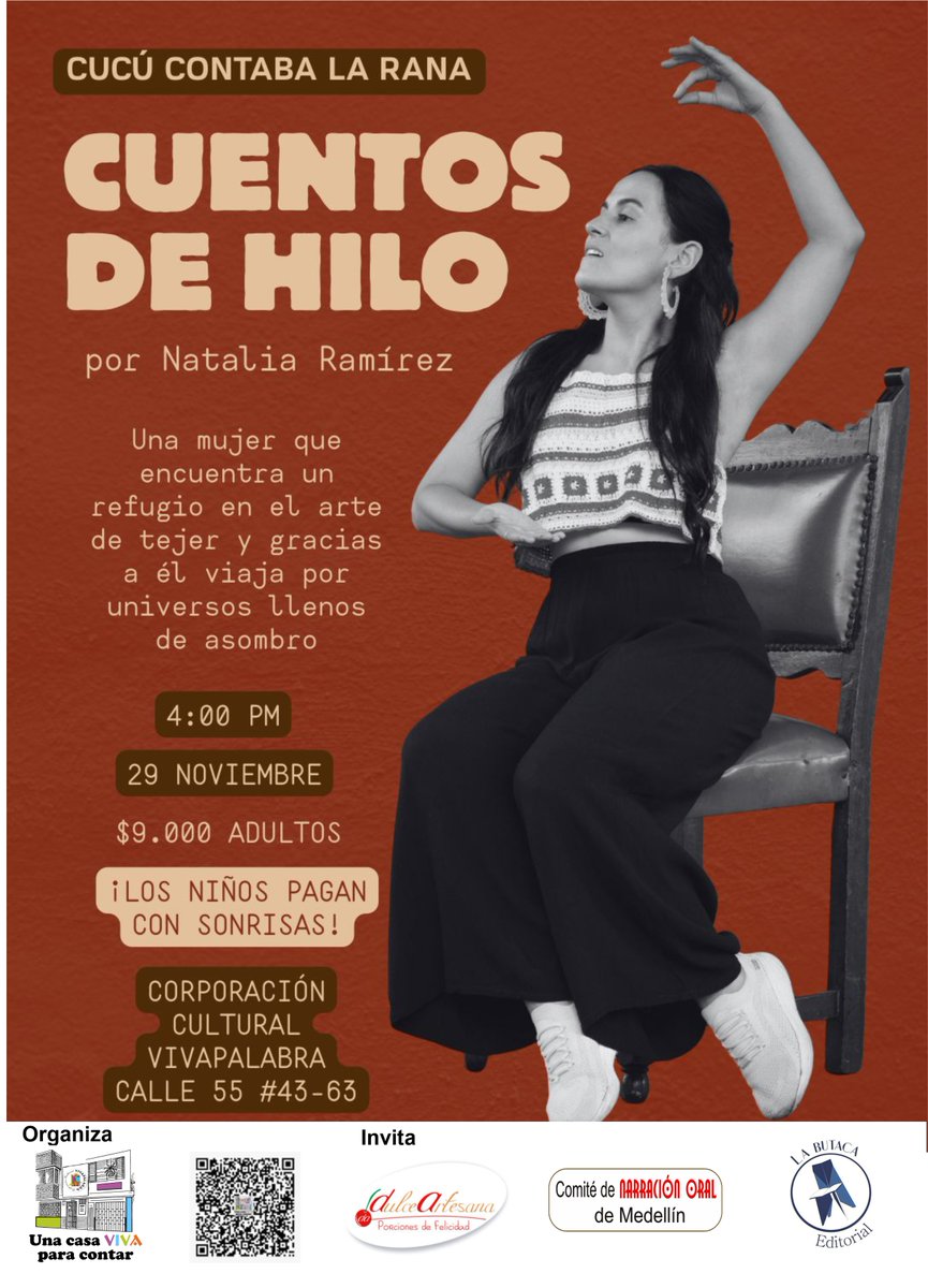 Cerramos noviembre con las locuras que se hacen por amor, una mujer que siempre lleva la contraria y viajes llenos de asombro. Informes 3136150109. Te invitamos a hacer parte de la Vaki vaki.co/es/vaki/una-ca… para que juntos transformemos esta casa en el hogar de los cuentos