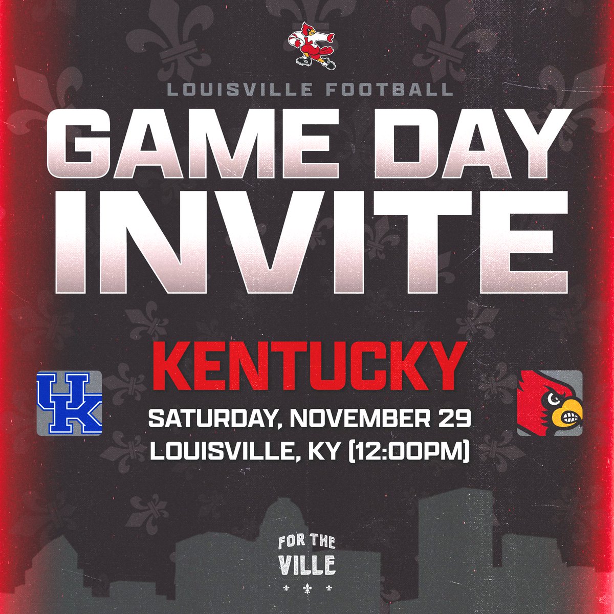 I will be at the Louisville Kentucky Game This WEEKEND Appreciate the game day invite <a href="/pete_nochta13/">Pete Nochta</a> <a href="/LouisvilleFB/">Louisville Football</a> <a href="/GoCards/">Louisville Athletics</a> <a href="/Bryan_Ault/">Bryan Ault - Midwest Scout</a> <a href="/TomLoy247/">Tom Loy</a> #GoCardinals