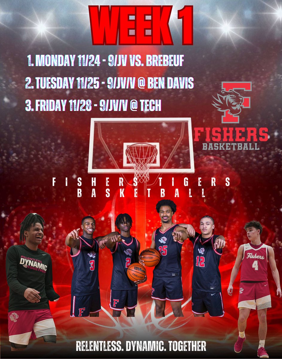 FishersHoops's tweet image. Game week 1.

Tonight - 9/JV Vs. Brebeuf
Tuesday - 9/JV/V @ #10 Ben Davis
Friday 9/JV/V @ Tech