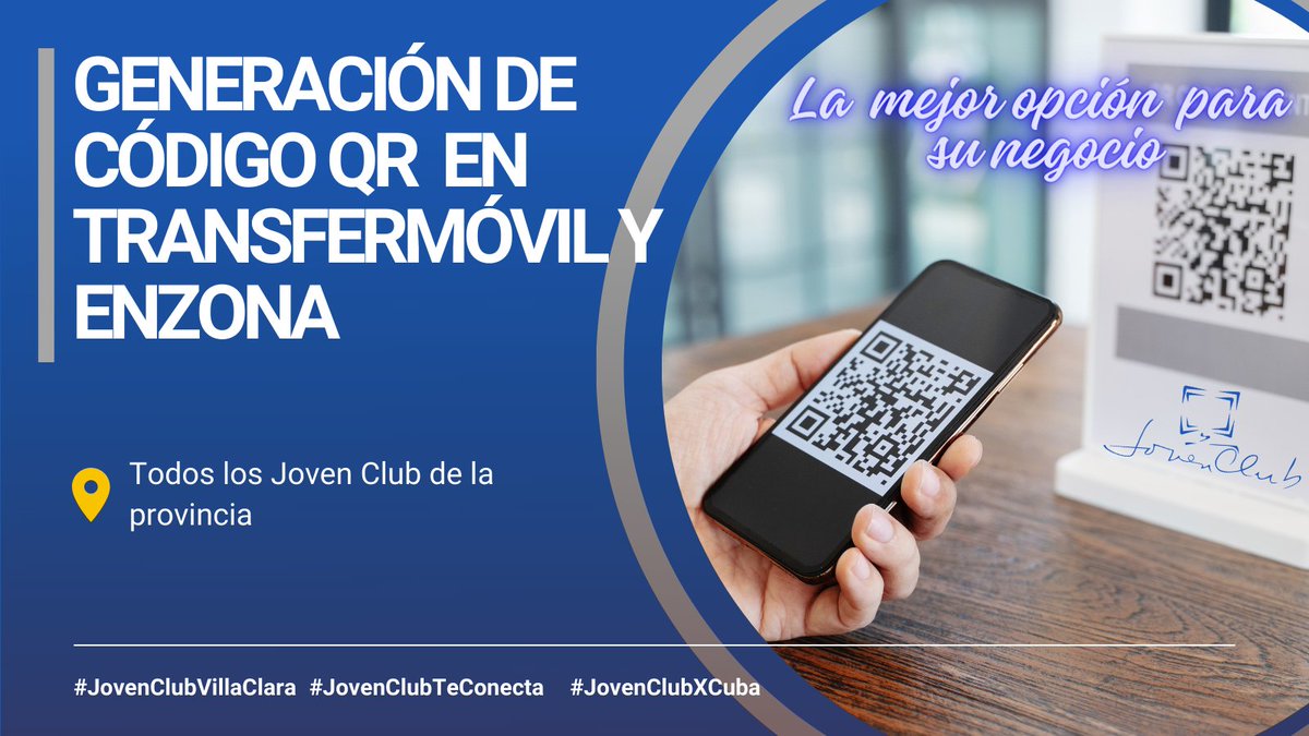JClubVillaClara's tweet photo. ¿Necesitas de los servicios de #JovenClub para tu empresa? #JovenClubVillaClara tiene la solución , disponible ahora. Tu propones y #JovenClub encuentra tu solución.
Contactos
42-222898
42-273220
42203583
Nuestras redes sociales
https://t.co/IskiXdlNt0
https://t.co/pPrAHgax1Y https://t.co/UsIBfQ9FIR