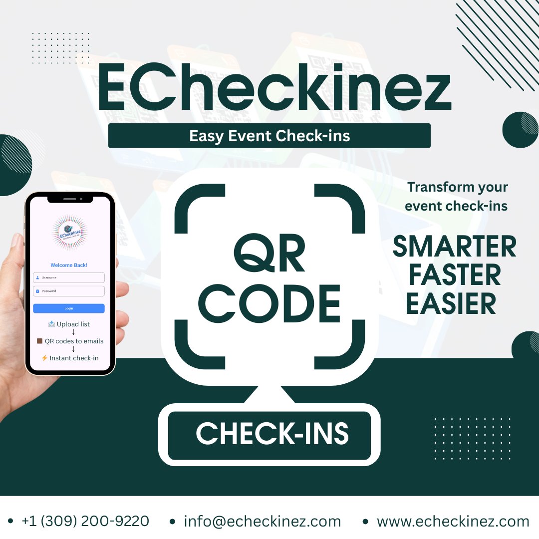 Limo_tech's tweet image. Choose smart, Choose @echeckinez . Because your attendees deserve a smooth start.
#webapplication #mobileapplication #eventcheckin #checkin #qrcheckin #checkinapp