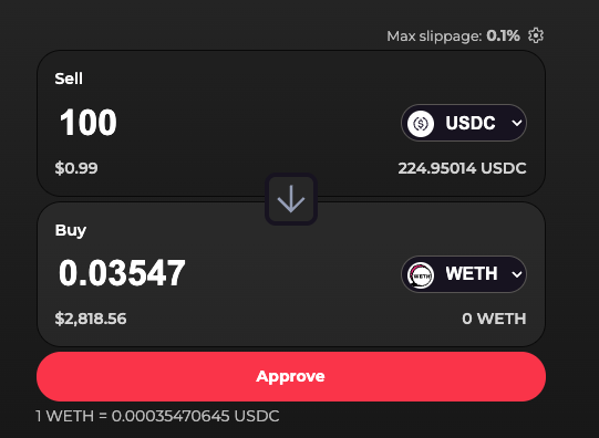 NablaFi's tweet photo. Need some $WETH on #Monad ?
Better swap on https://t.co/h6G0cwibRh 

(comparison with the biggest dex aggregator on Monad)