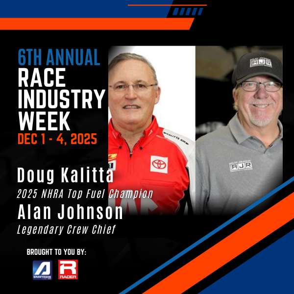 🏁 BIG NEWS: Doug Kalitta &amp; Alan Johnson join the Race Industry Week speaker lineup, Dec 1–4, 2025!
Exclusive interview with the 2025 <a href="/NHRA/">NHRA</a> Top Fuel Champ + his legendary Crew Chief.
🎟️ Register: epartrade.com/more/onlinerac…