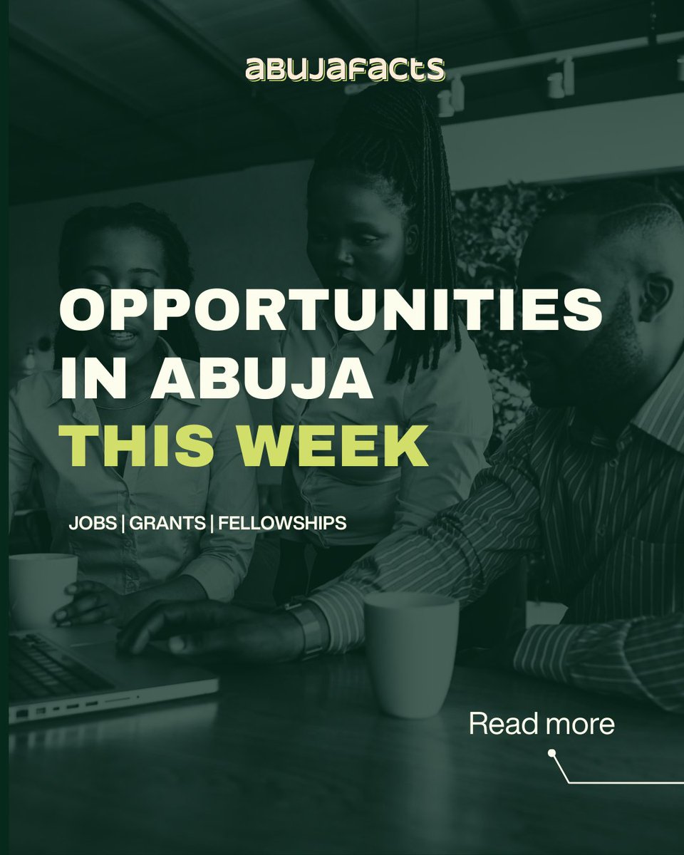 Abuja_Facts's tweet image. A new week means fresh opportunities to grow, learn, and move closer to your goals. Stay ready, stay focused, and keep pushing, the right doors will open when you least expect. 
Check out how to apply on this thread..