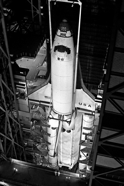 Columbia was rolled, OTD 1980, from the OPF, where it had been since March 1979, to the VAB for mating to the ET &amp; SRBs in preparation for the STS-1. In 'work days', a total of 531 had been in the OPF, another 33 would be in the VAB &amp; 104 on the Pad before launch, totalling 668.