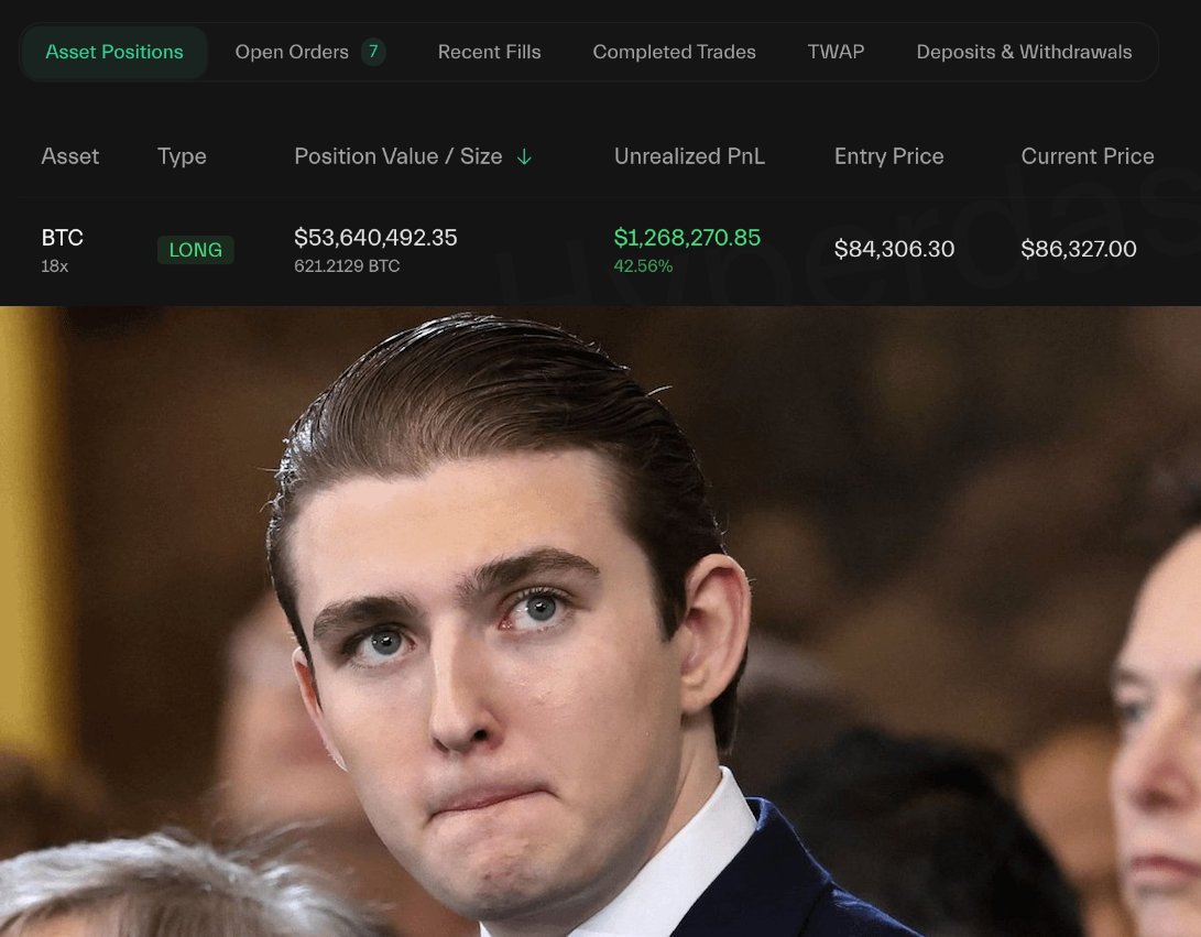 CryptoNobler's tweet image. 🚨 BREAKING

INSIDER WITH 100% WIN RATE JUST LONGED $BTC FOR $50 MILLION AHEAD OF TRUMP&apos;S SPEECH TODAY.

SAME GUY MADE MILLIONS DURING THE TARIFF CRASH AND DECIDED TO GO ALL-IN AGAIN.

HE DEFINITELY HAS INSIDER INFO 👀