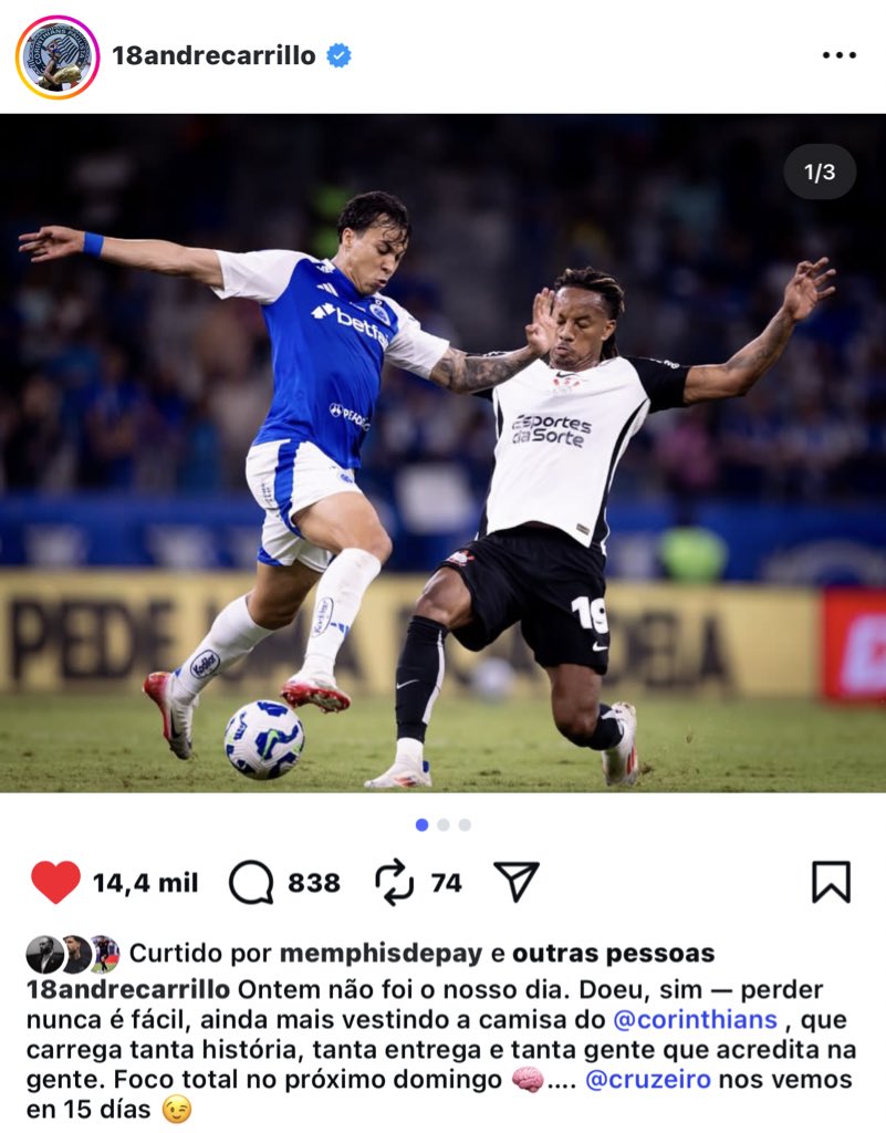 ctmartinelli's tweet photo. "cruzeiro nos vemos em 15 dias"

blz vamos ver se vocês são pika mesmo https://t.co/DG9CthqsLx