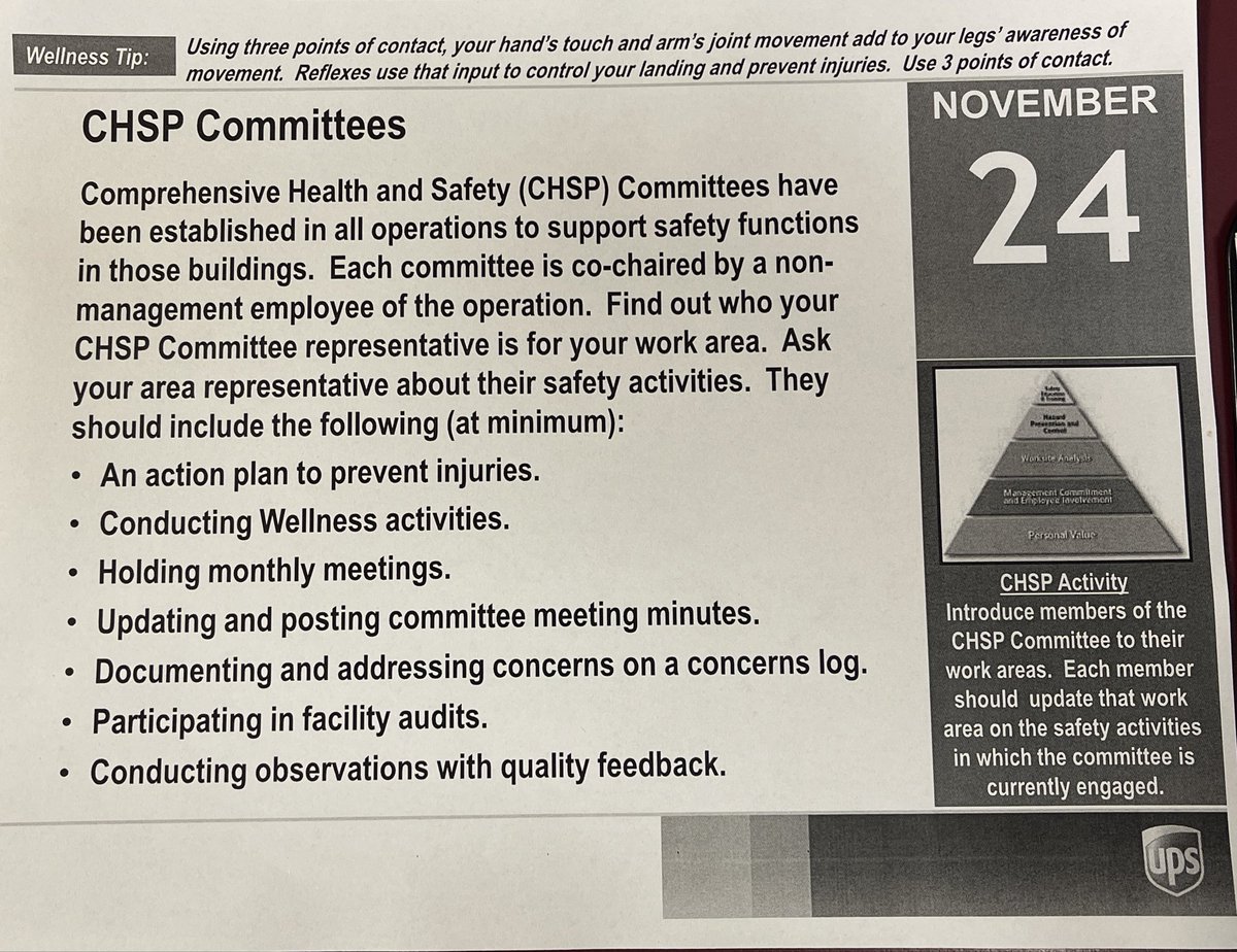 okc_preload's tweet image. Good Monday #OKC #Preload it’s a little rainy and cool this morning☔️ #PCM over our Safety Committee Responsibilities of keeping you safe Know who the committee members are in your work area Want to be apart of the team? Let us know! #LetsGetIt #UPS #okwx  #MondayMotivation