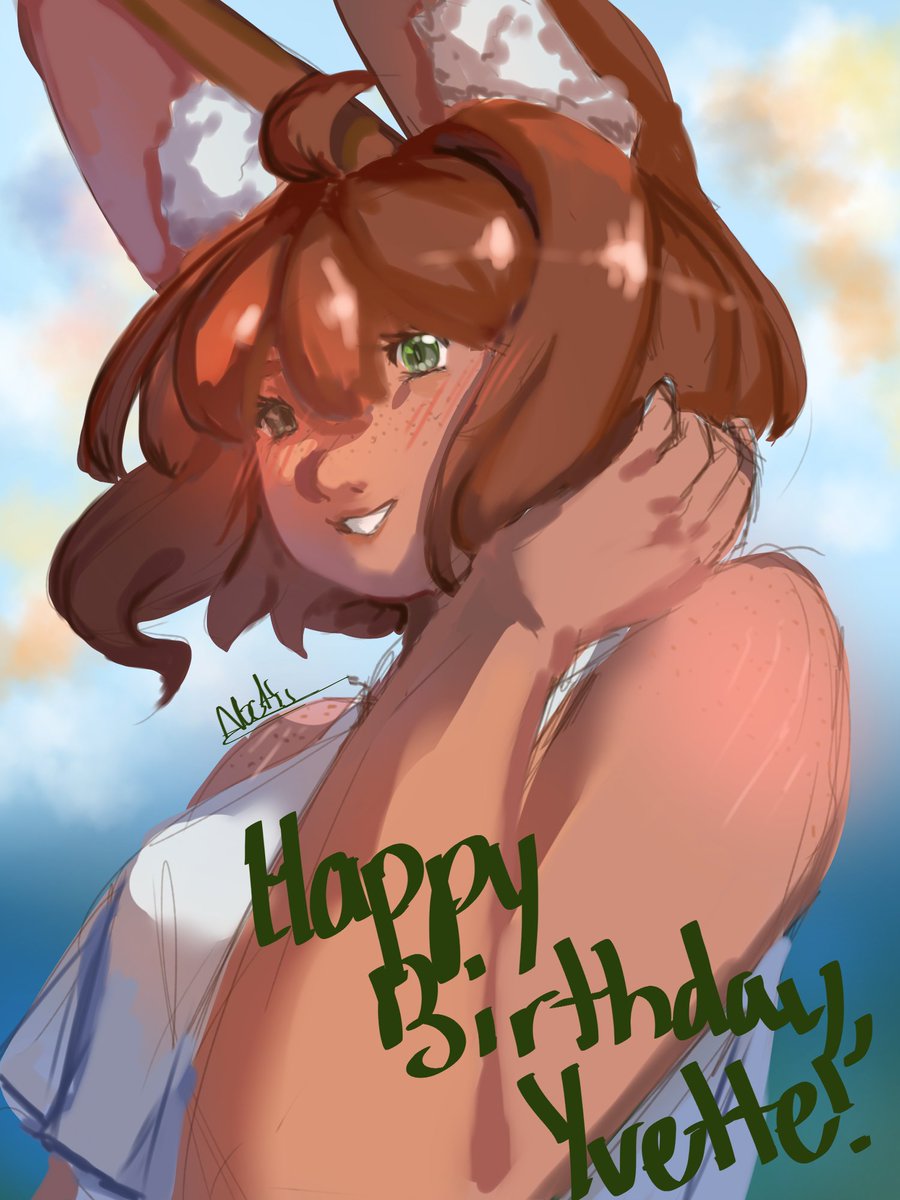 Happy birthday, Yvette!
OC created by <a href="/yoursweetjester/">Jester 💫Working on zines + coms</a> 
#oc #digitalart #art