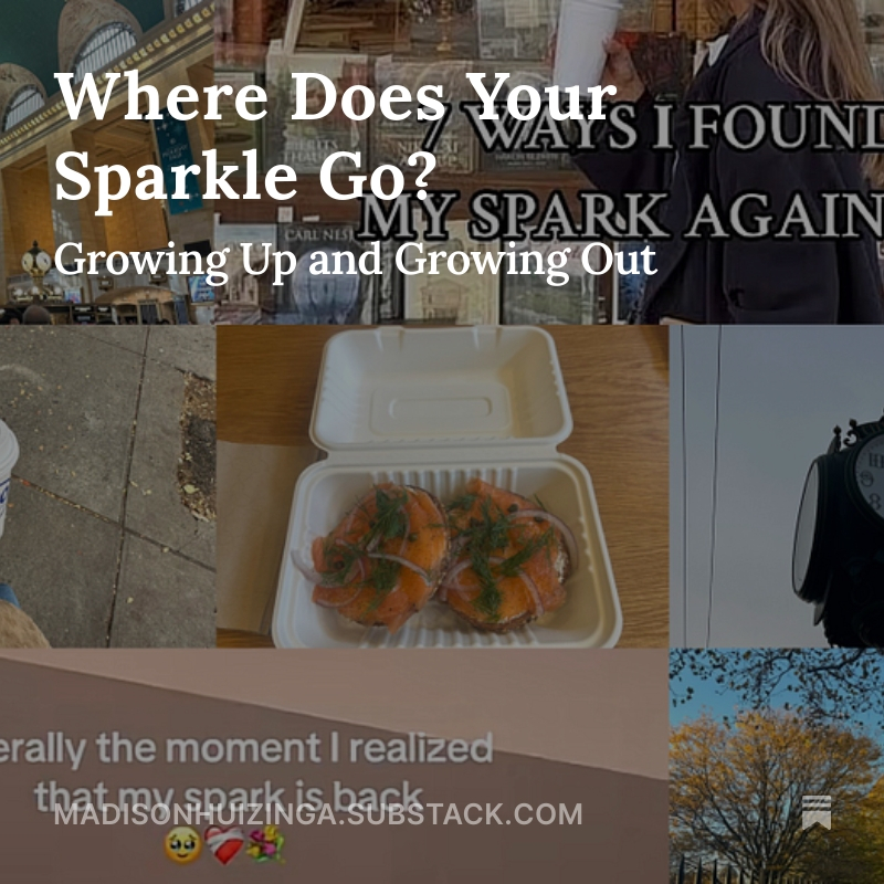 madisonhuixinga's tweet image. Wrote about traveling back to NYC, “sparkle” discourse, and growing out of things. Feat some pics from my travels 💌 Hope you enjoy it! madisonhuizinga.substack.com/p/where-does-y…