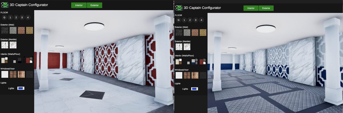 CaptainKhanStu1's tweet image. 🚀 Meet 3DCaptain Configurator, built by Captain Khan Studio.
A real-time 3D building configurator where you change materials, finishes &amp;amp; lighting instantly.
Perfect for architects, interior designers &amp;amp; developers.
#3DConfigurator #InteriorDesign #ArchitectureTech #RealEstateTech