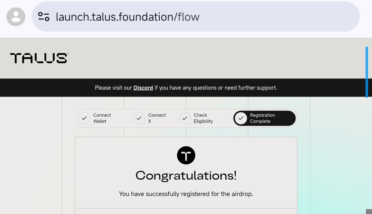 I saw $yUS and immediately said YES!

I'm officially registered for the Talus Airdrop.

Register before the Nov 28th cutoff &amp; follow <a href="/TalusFoundation/">Talus Foundation</a> for the $US TGE date announcement!

x.com/TalusFoundatio…