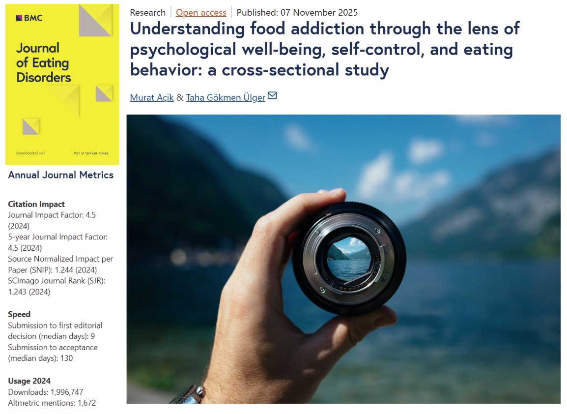 Journal of Eating Disorders tweet media