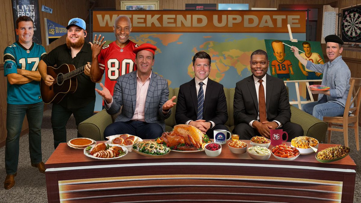 OmahaProd's tweet image. Tonight. 8pm ET. ESPN2.

With guests: Jerry Rice, Luke Combs, Colin Jost &amp;amp; Michael Che, and Jake Delhomme.