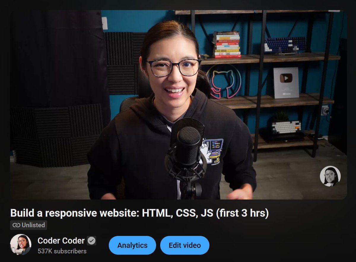 thecodercoder's tweet image. You can read more details on what&apos;s in the course here: 
coder-coder.com/responsive

And see what the course is like on YouTube, where I have the first 3 hours for free: 
youtube.com/watch?v=wGVOtu…