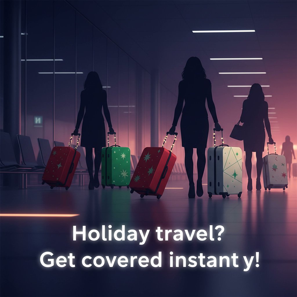 insurescan's tweet image. Ready for holiday travel? 🎁✈️ Don&apos;t let unexpected surprises spoil the season! With InsureScan, independent agents can quote &amp;amp; bind insurance in just 90 seconds: anytime, anywhere. Stay festive and covered! #HolidayTravel #InsureTech
