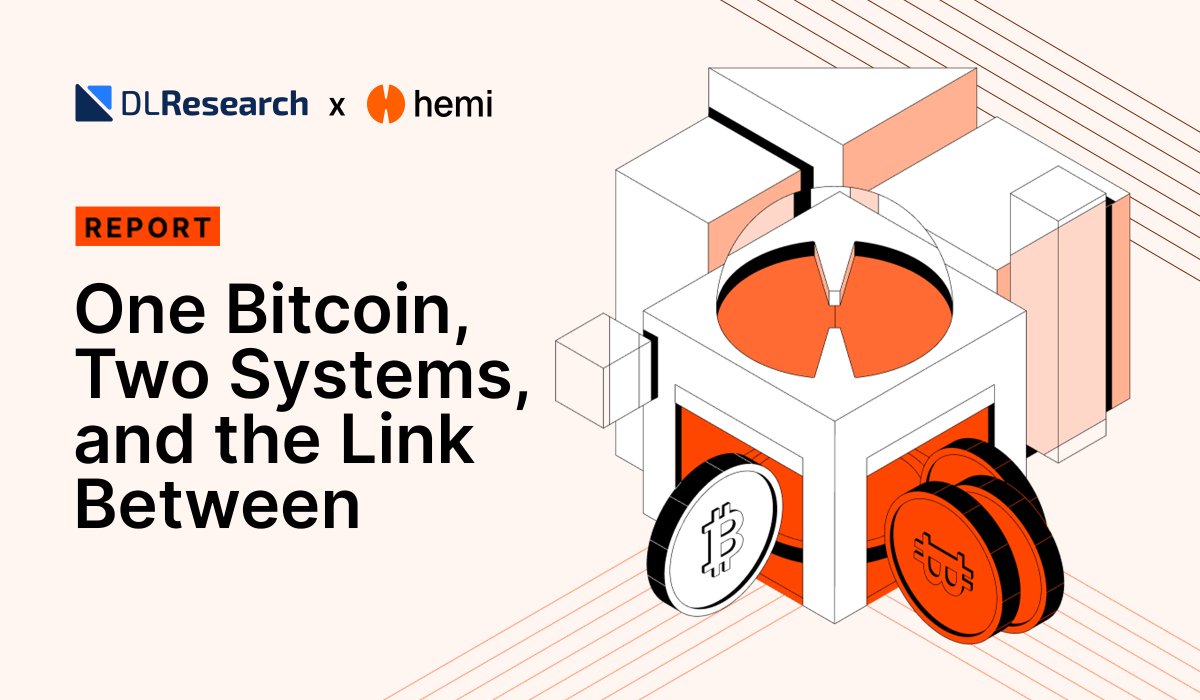 Bitcoin lives in two parallel systems; one driven by Wall Street and one powered by programmable onchain markets.

Each powerful but incomplete on its own.

We wrote a design-leg, visuals-driven report showing how <a href="/hemi_xyz/">Hemi</a> brings these systems together:

assets.dlnews.com/dlresearch/Hem…