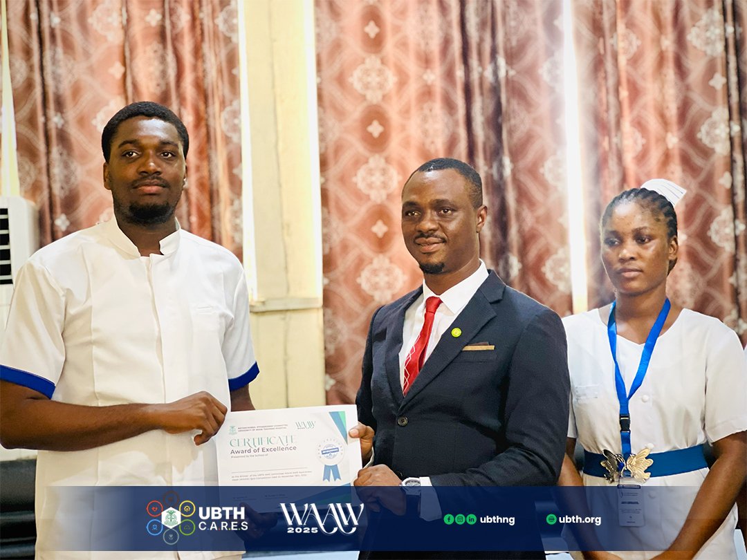 ubthng's tweet image. 𝗪𝗼𝗿𝗹𝗱 𝗔𝗻𝘁𝗶𝗺𝗶𝗰𝗿𝗼𝗯𝗶𝗮𝗹 𝗔𝘄𝗮𝗿𝗲𝗻𝗲𝘀𝘀 𝗪𝗲𝗲𝗸 𝟮𝟬𝟮𝟱 𝗤𝘂𝗶𝘇 𝗖𝗼𝗺𝗽𝗲𝘁𝗶𝘁𝗶𝗼𝗻 held on the 19th Nov 2025 underscores the commitment among UBTH healthcare trainees to the global effort against antimicrobial resistance.

See more: ubth.org