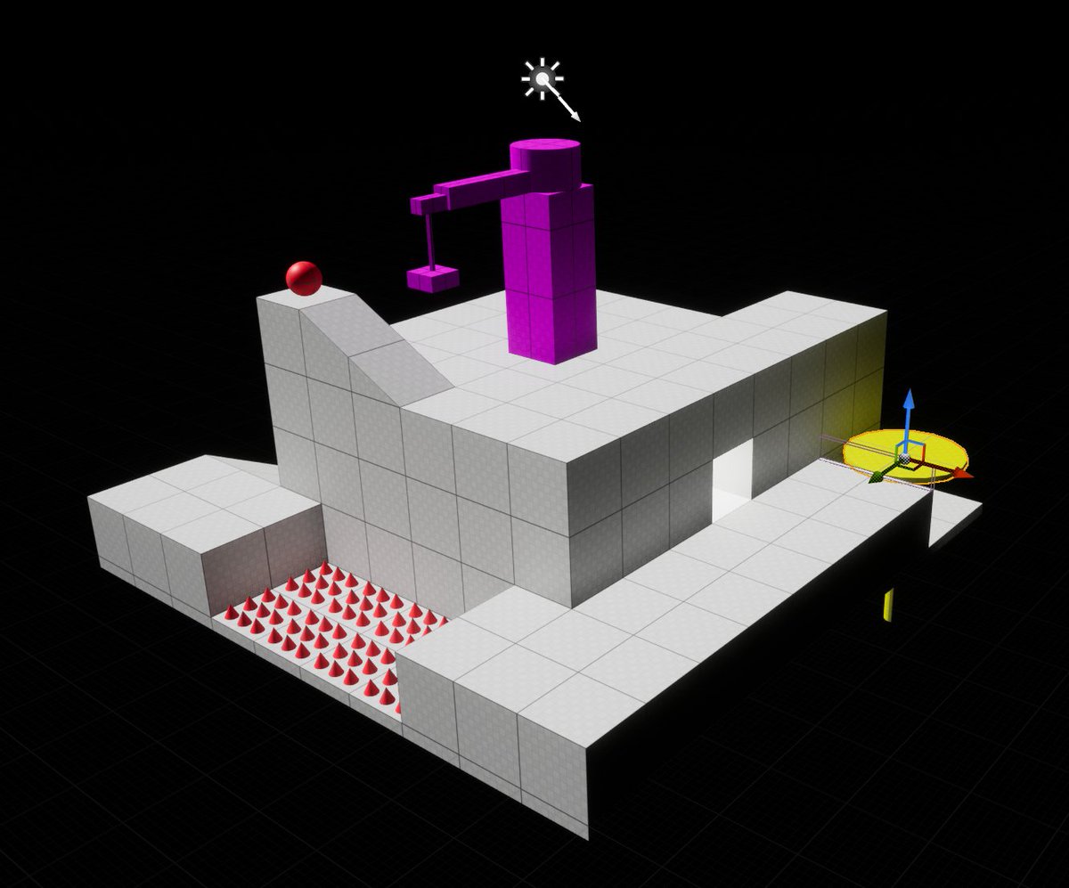 polyCube0's tweet image. 『UnrealEngine5で極めるゲーム開発』
第2部 Chapter6〜7(P.99)クリア🎉

簡単なモデリングをUE5上で行う方法を学びました
今までDCCツールで行っていたのですが、エッジループやブーリアンなど、思っていたよりも色々なツールが使えてレベルデザイン捗ります🙌
#UE5Study #polyStudy