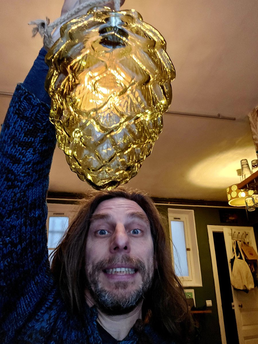 Idée pour notre vitrine de Noël : un cône de houblon !! 🤩🎄