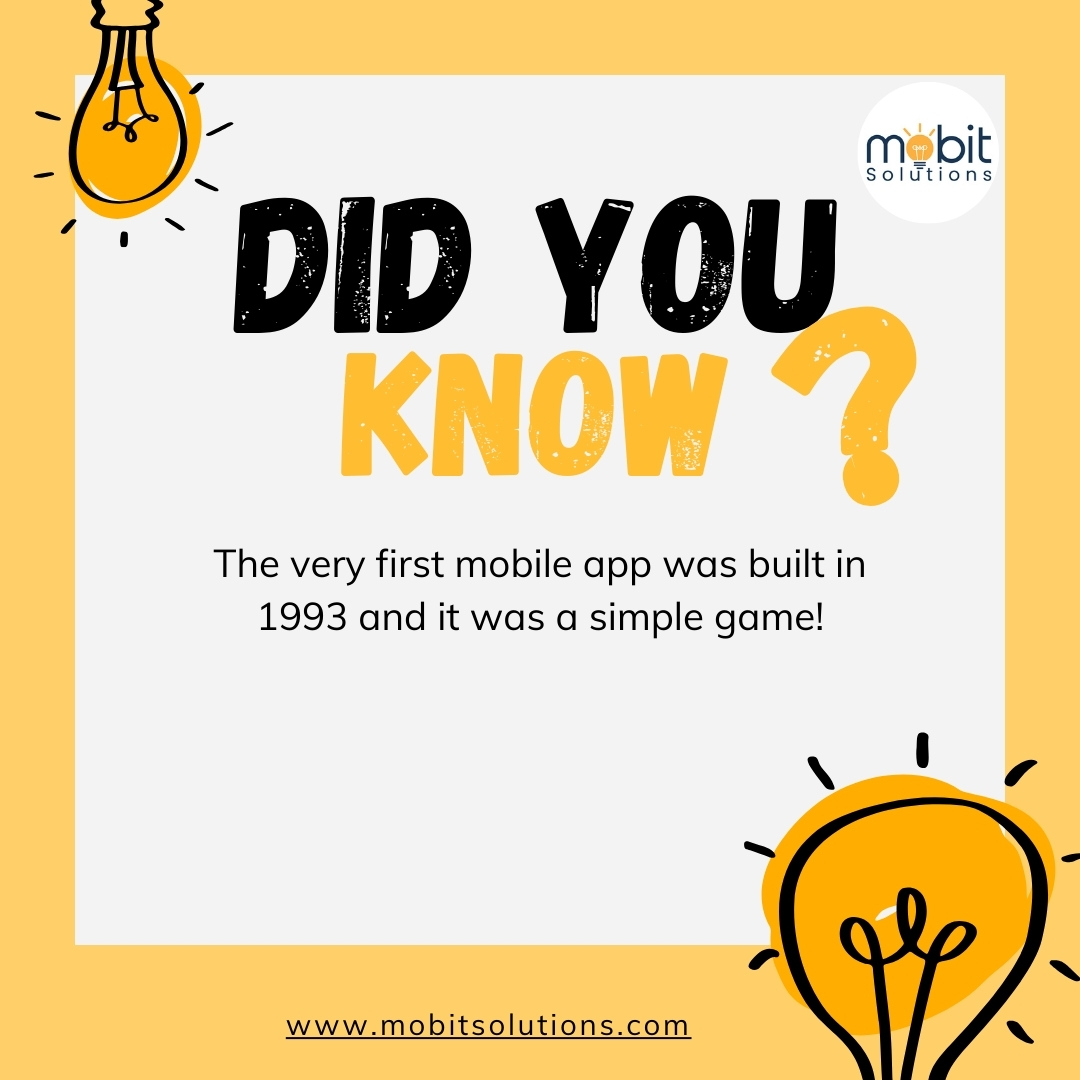 Mobit_Solutions's tweet image. 🔥 Did you know? The very first mobile app was built in 1993... and it was a simple game!

Every great innovation starts somewhere. What started as a simple game became the foundation for an entire industry! 🚀

#MobileApps #TechHistory #Innovation #AppDevelopment