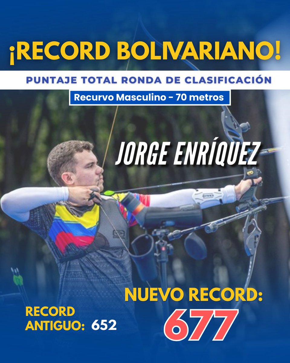 WorldarcheryCOL's tweet photo. 5 récords Bolivarianos para Colombia. https://t.co/tHeDfvQTPL