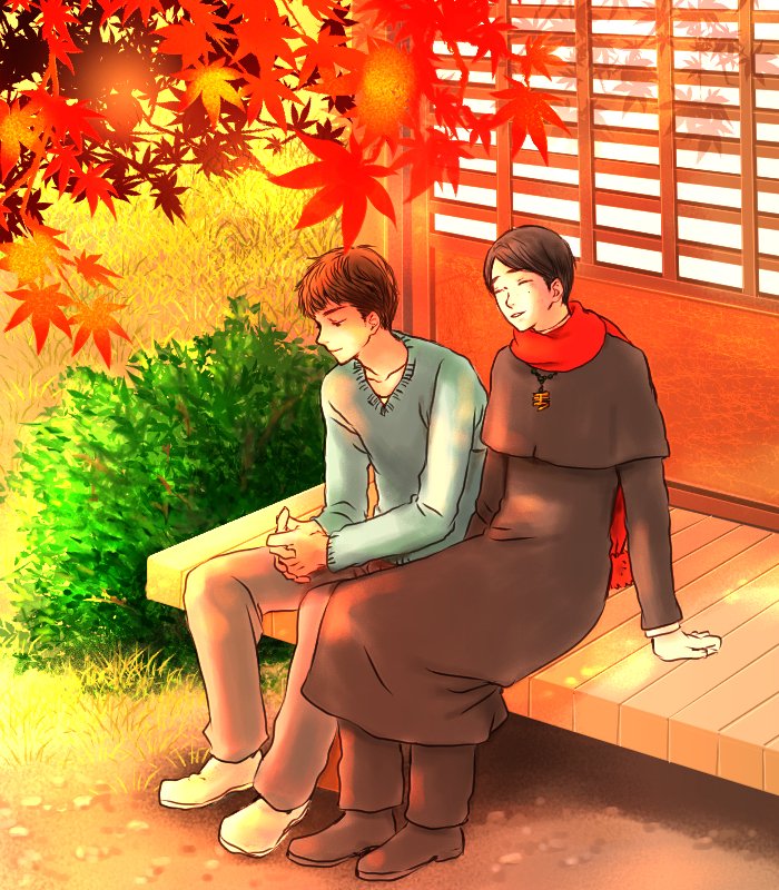 仲吉村でいいふたご🍁🍁
別々に引き取られていても「普通」に育っていればこんな光景もあったのかも。