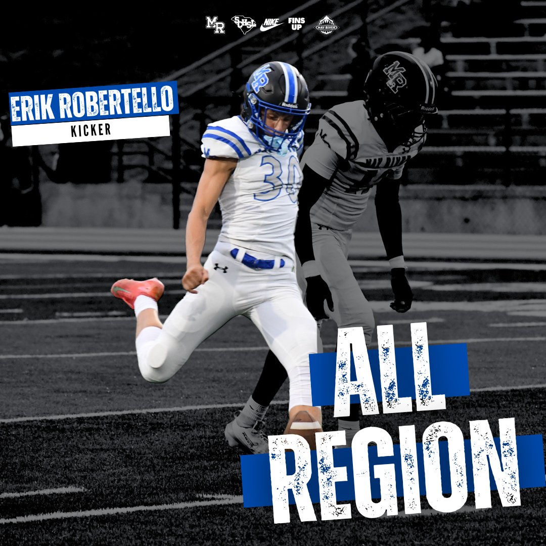 MRsharks1's tweet image. Congratulations to our 8 All-Region players this season!

Sean Mitchell (SR - RB)
Charlie Crace (SR - DL)
Erik Robertello (SR - K)
Ethan Hames (JR - OL)
Michael Poole (SO - OLB)
Hudson Tanner (SR - P)
Cam Jordan (SR - OL/DL)
David Heitman (SR - TE)

🧵/1

#EmbraceTheChaos