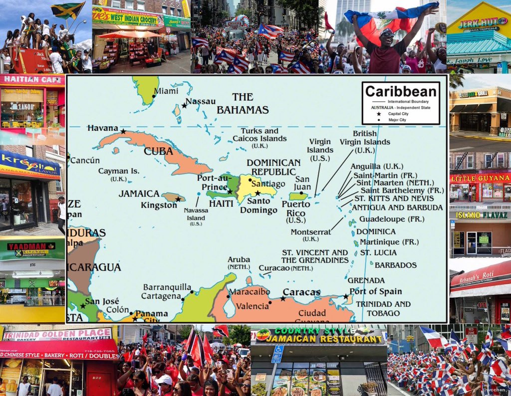 wcchen's tweet photo. #Caribbean people abroad (number living outside of birth land): 

🇵🇷Puerto Rico: 5,807,347
🇨🇺Cuba: 1,654,684
🇭🇹#Haiti: 1,585,681
🇩🇴Dominican Republic: 1,558,668
🇯🇲#Jamaica: 1,111,021
🇬🇾#Guyana: 520,196
🇸🇷Suriname: 423,517
🇹🇹#TrinidadandTobago: 334,304
🇰🇳Saint Kitts & Nevis: 124,941
🇨🇼Curaçao: 123,132
🇧🇧#Barbados: 112,925
🇩🇲Dominica: 78,634
🇬🇩Grenada: 75,784
🇧🇿Belize: 68,144
🇱🇨Saint Lucia: 63,605
🇻🇨Saint Vincent & the Grenadines: 60,655
🇦🇬Antigua & Barbuda: 55,089
🇧🇸The Bahamas: 46,467
🇹🇨Turks & Caicos Islands: 31,033
🇻🇮USVI: 25,863
🇲🇸Montserrat: 22,838
🇦🇼Aruba: 19,640
🇧🇲Bermuda: 18,049
🇫🇷Martinique: 13,919
🇳🇱Bonaire, Sint Eustatius, Saba: 12,764
🇫🇷Guadeloupe: 11,856
🇻🇬BVI: 5,417
🇫🇷French Guiana: 4,555
🇦🇮Anguilla: 2,707
🇰🇾Cayman Islands: 1,973

https://t.co/C4XkQyuaSE