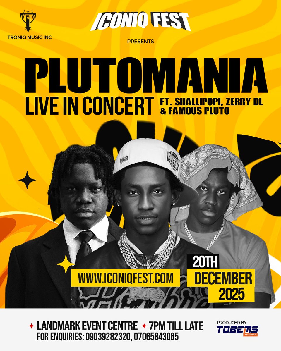 AfricaFactsZone's tweet image. Shallipopi, Zerry DL and Famous Pluto, three brothers are set to hold a concert together.

They performed at Afro Nation and topped Spotify Nigeria together. They have millions of Spotify Listeners.

Shallipopi is 25, Zerry is 22 and Famous is 19.

Shallipopi signed both of them.