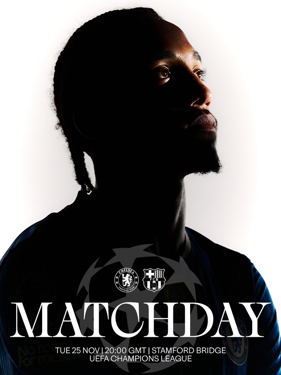 ChelseaFC's tweet image. IT&apos;S MATCHDAY.

🆚 Barcelona
⏰ 20:00 GMT 
🏟️ Stamford Bridge
#️⃣ #UCL