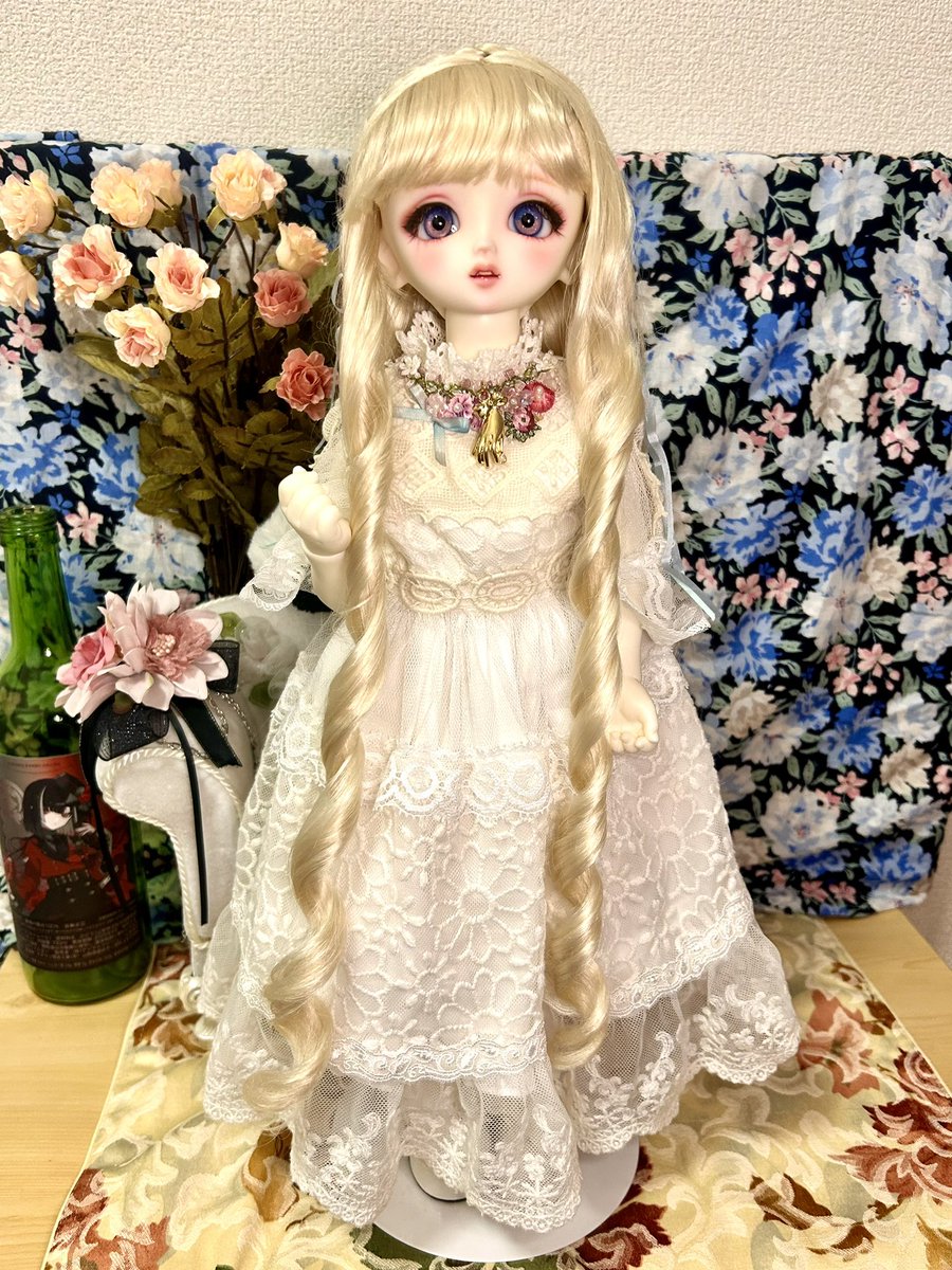 kamitsure_nui's tweet image. Coco(@MurmurCoco )様のウィッグが届きました〜🎁

カールと三つ編みが美しい✨
名家のお嬢様なとても麗しいさゆちゃんになりました🥹✨

 #MurmurCoco
 #DearSD 
 #SDみゆ