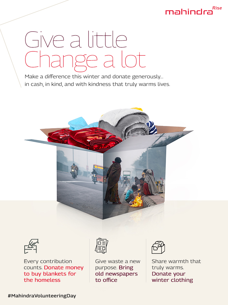 vrindapisharody's tweet image. As the chill sets in, @tech_mahindra emps start warming up to #MahindraVolunteeringDay 

Money crowd funded, blankets bought &amp;amp; warmth distributed to the homeless on 5th Dec : Blanket donation drive-one of the best rituals at #TechMPune..

#IamTechM @techmahindracsr @mohitjoshi74