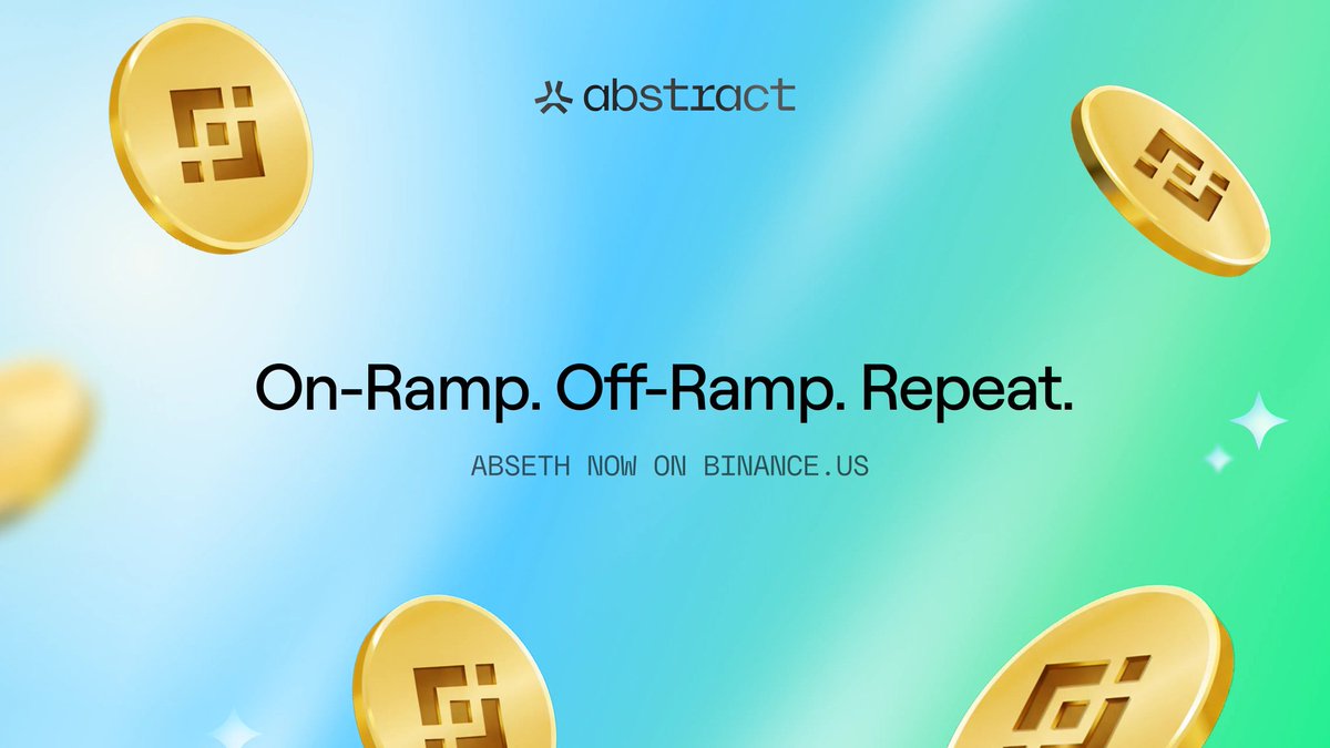 SahilKumar31286's tweet photo. "Abstract just unlocked smoother flow — ABSETH is now live on https://t.co/PgkKg4Mai6. On-ramp faster, off-ramp smarter."

"The cycle just got seamless. ABSETH is officially on https://t.co/PgkKg4Mai6 — making Abstract easier to access than ever."
@AbstractChain @xeetdotai https://t.co/hUJzXAlqXU